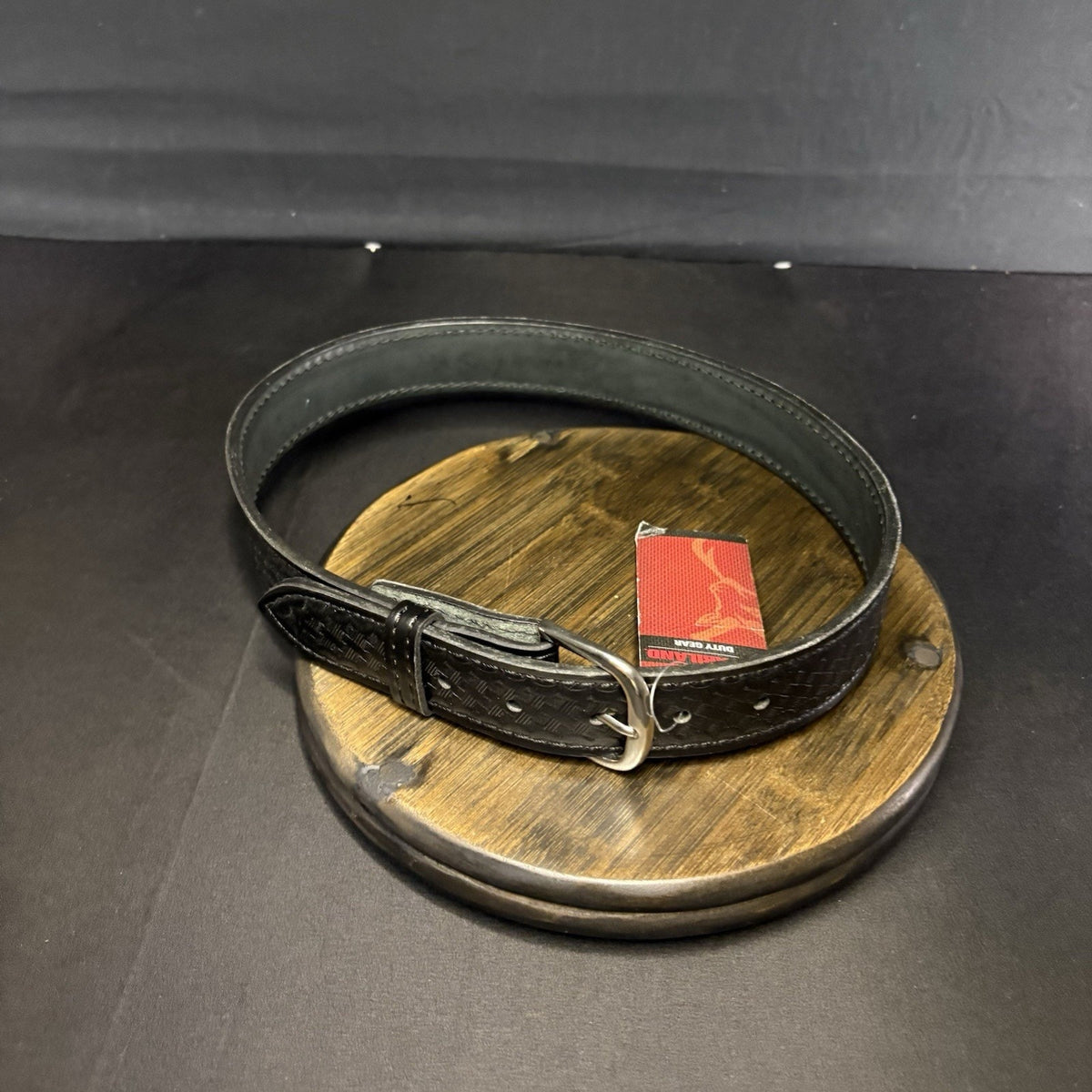 Safariland Off Duty Belt Size 28" Basketweave Leather L830 Dress Belt, 1.5" Wide