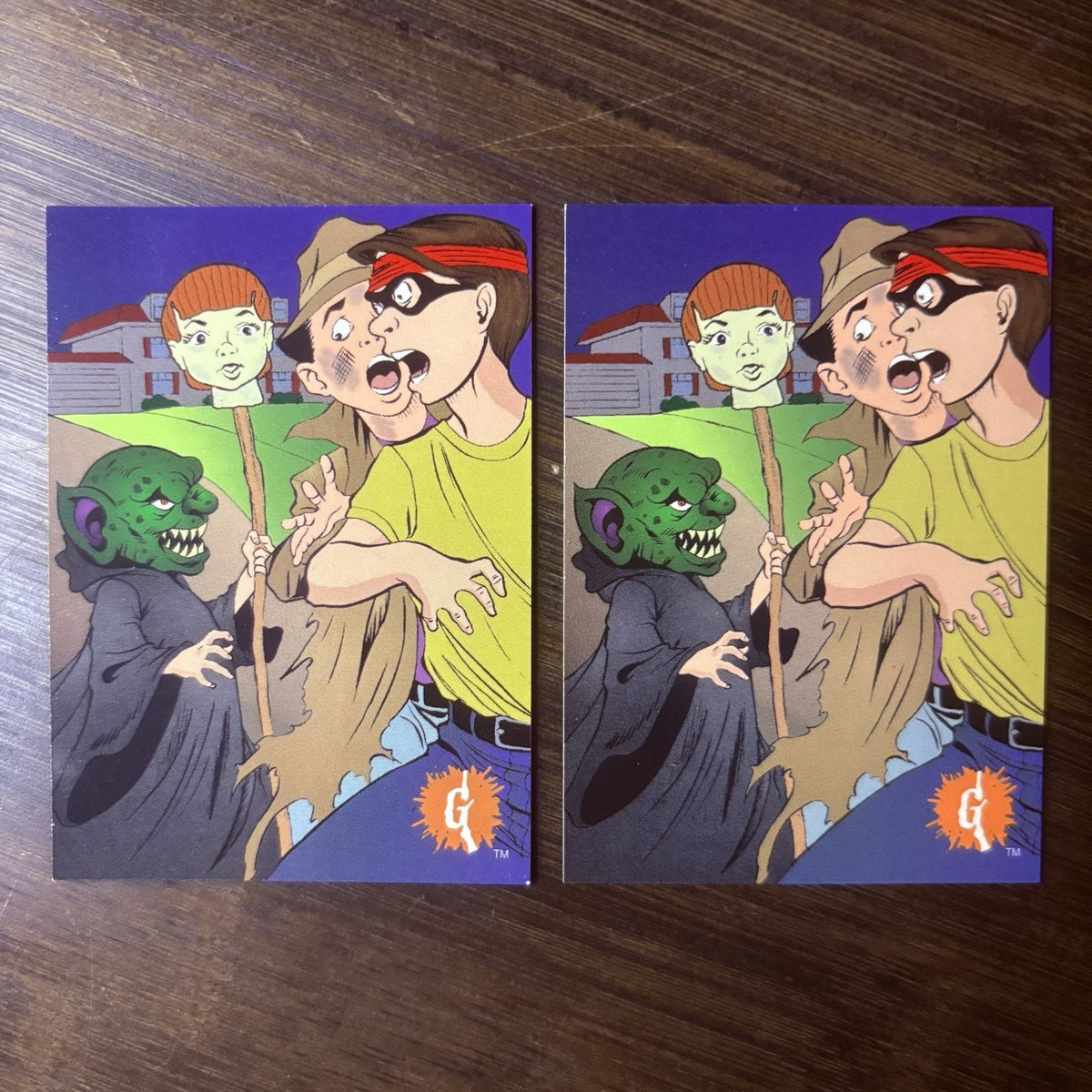 1996 Goosebumps #31 "Terrifying Turnabout" Lot Of (2) High Grade Trading Cards