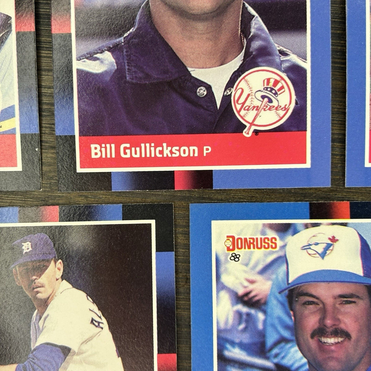Donruss 1988 High Grade Cards #583, #586, #585, #584, #121 MLB Baseball (Lot 5)