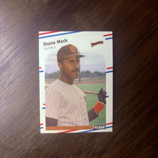 1988 Fleer Shane Mack San Diego Padres #590