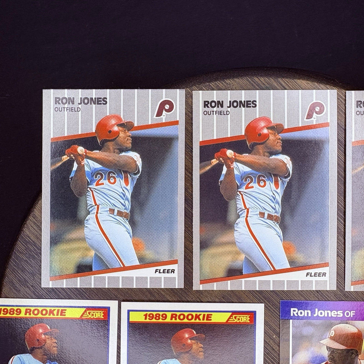 Ron Jones (Lot Of 7) Rated Rookie Cards, Donruss, Fleer, Score #574, #40, #639
