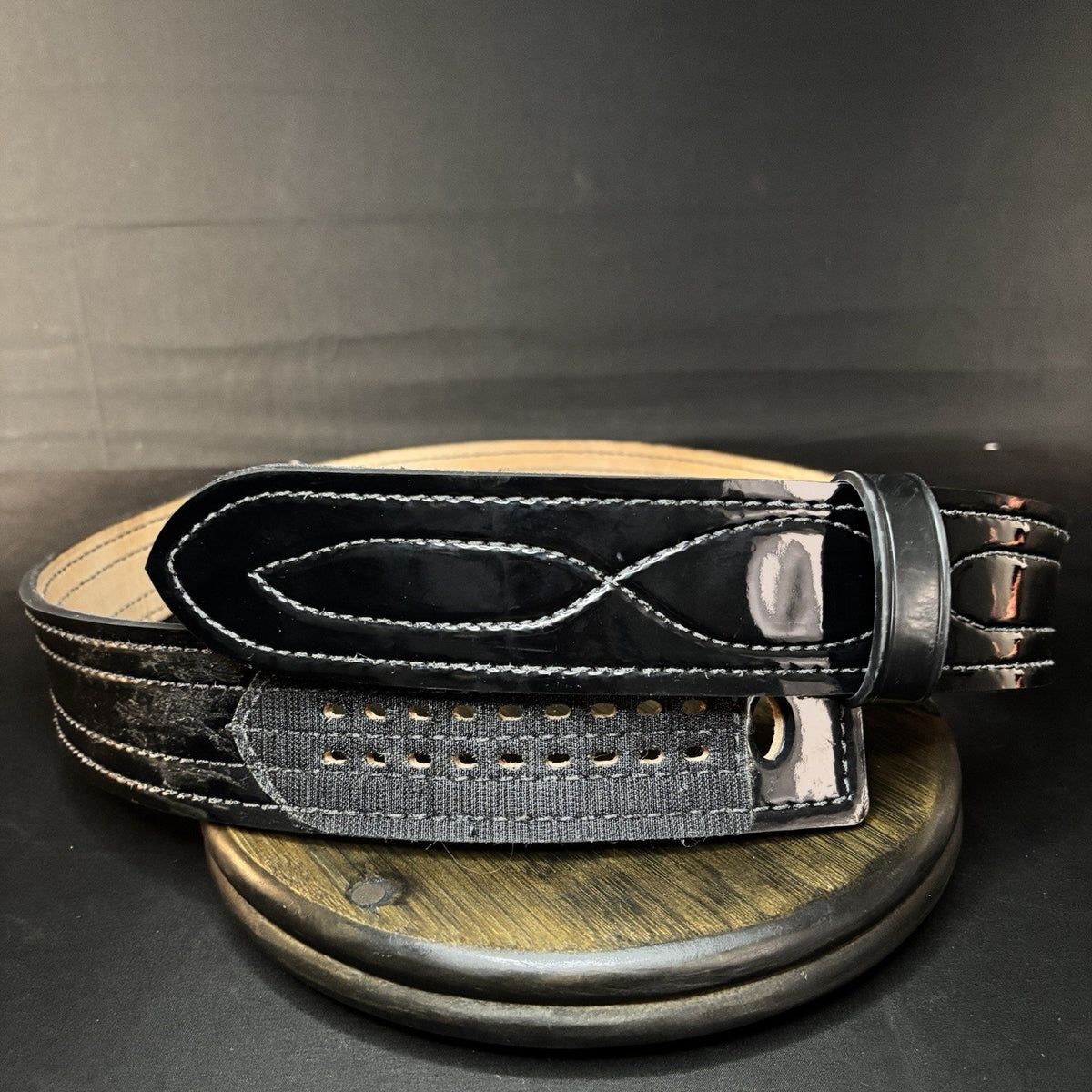 Safariland 94P Duty Belt Size 46" Hook & Loop Belt Keeper Leather 2.25 Hi-Gloss