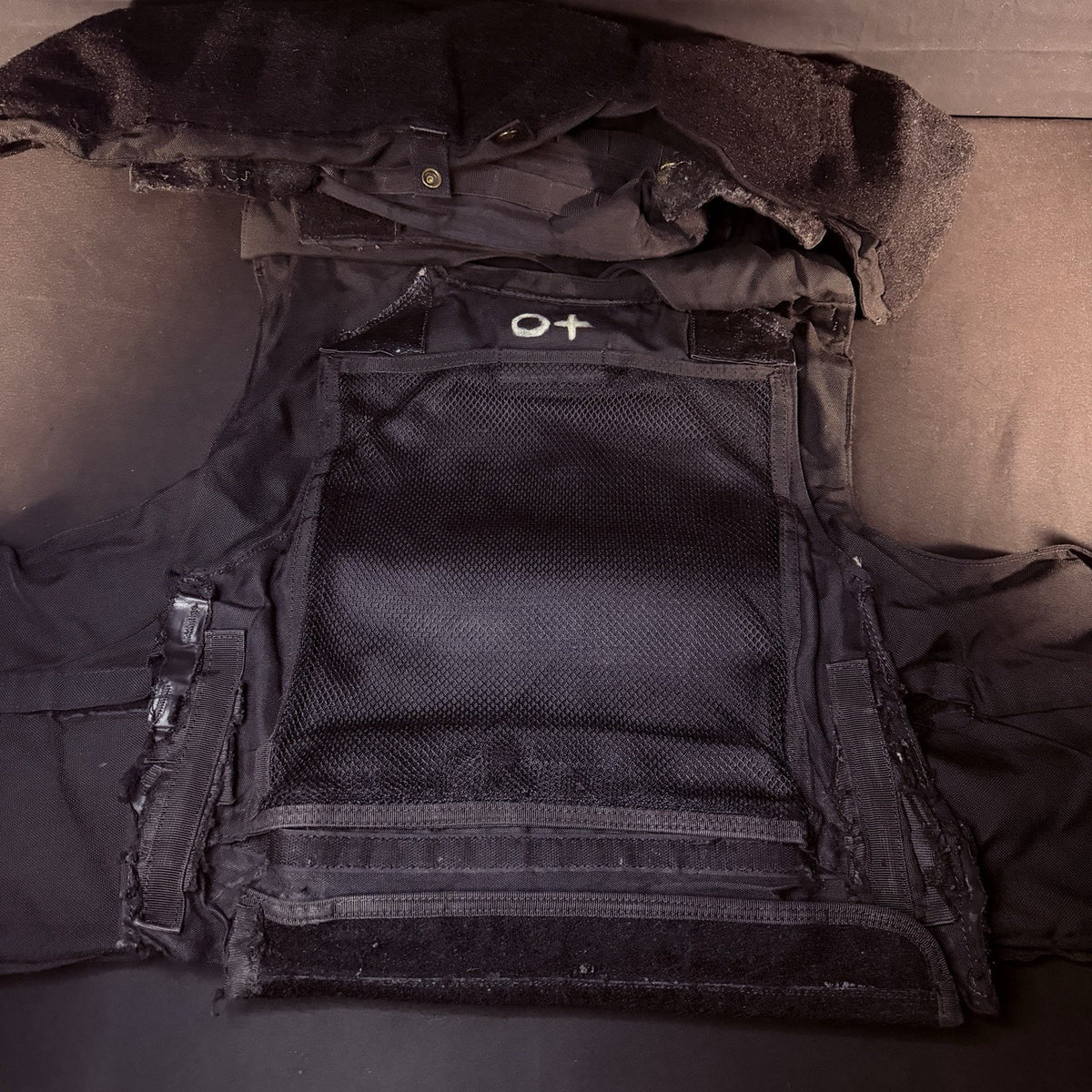 Tactical Plate Carrier Vest Size XXL Black w/Plate Pockets & MOLLE