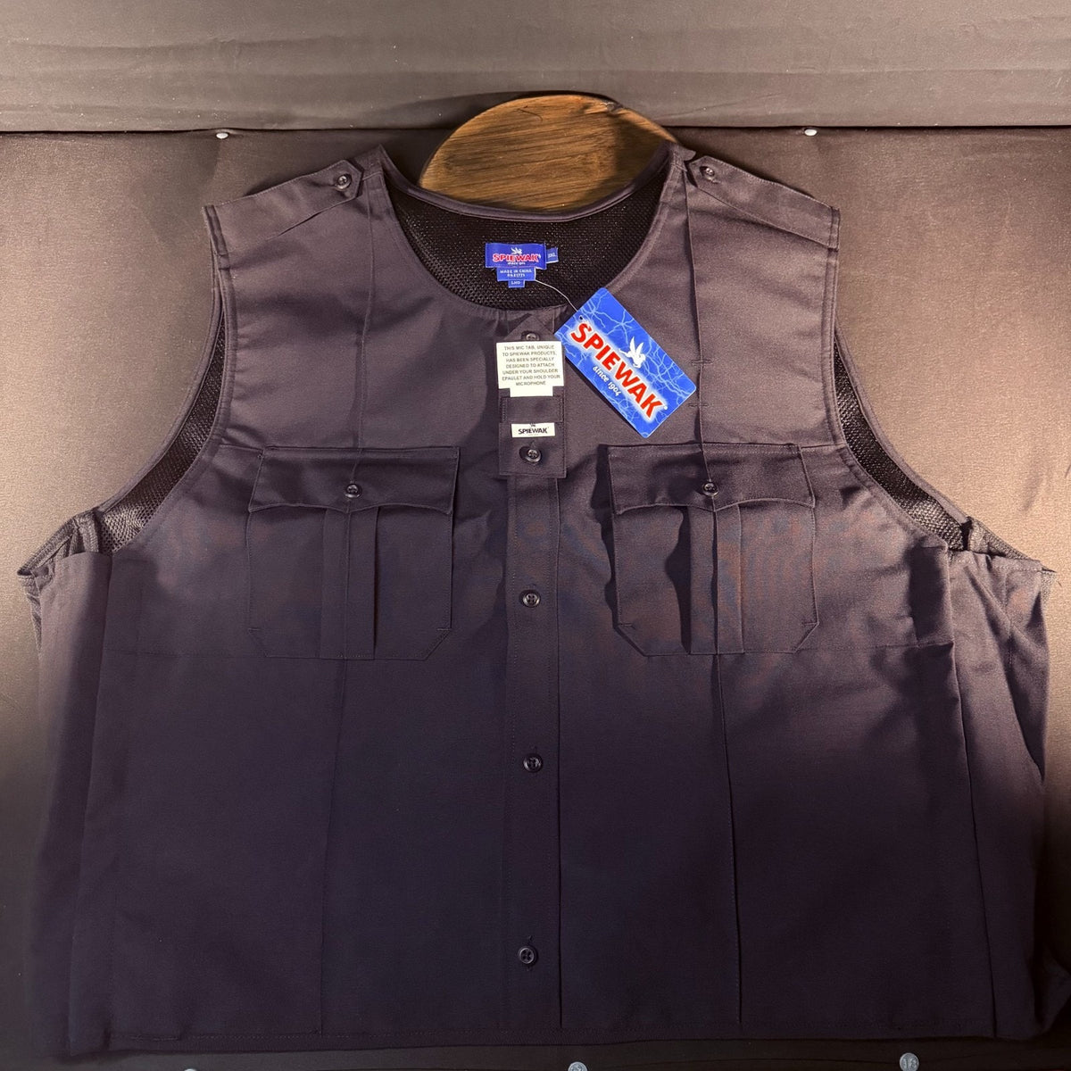 Spiewak Tactical Armor Carrier Vest Size 3XL Long Dark Navy Mic Tab Duty Vest