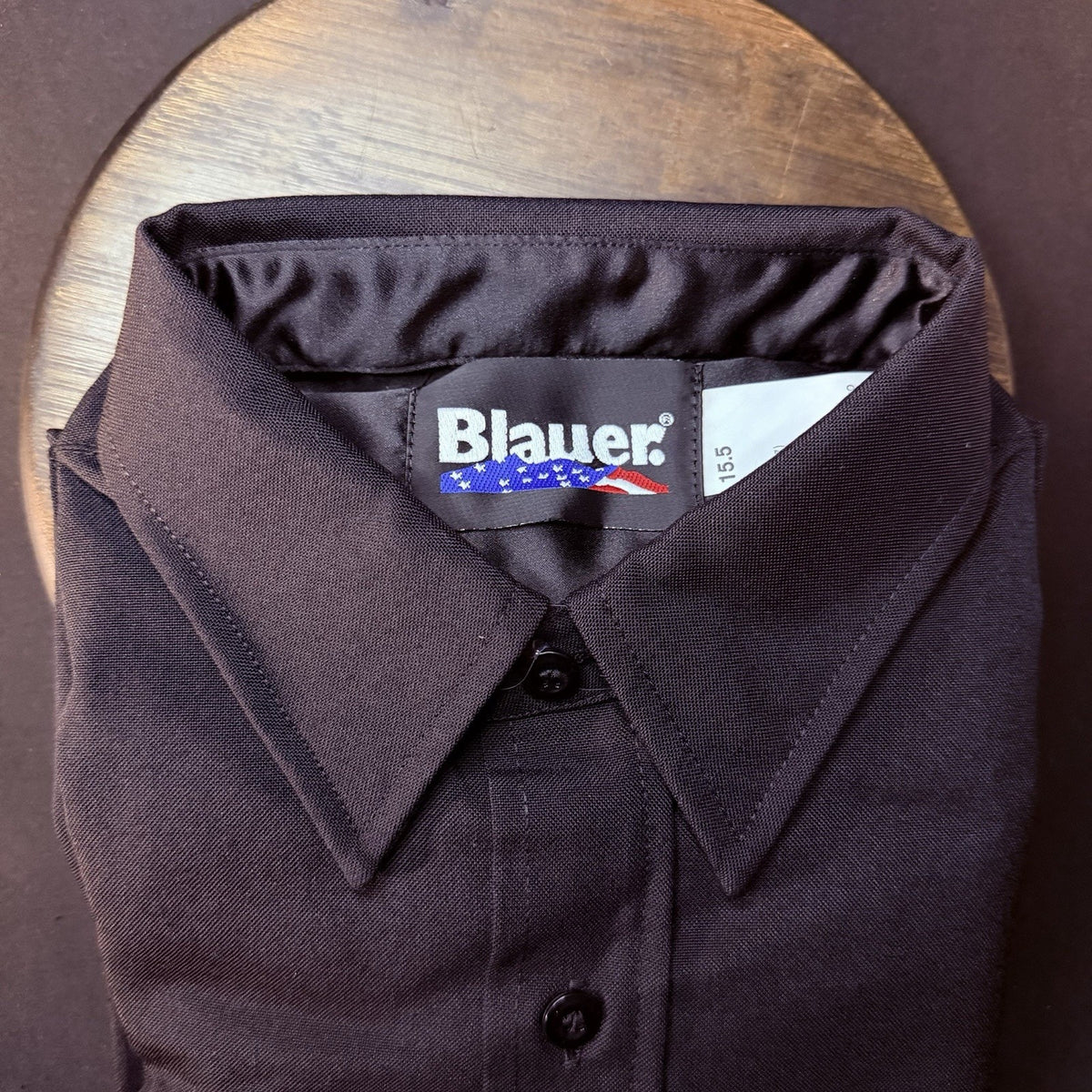 Blauer Long Sleeve 8450 Shirt Size Medium 15.5 Black Wool Class A Uniform