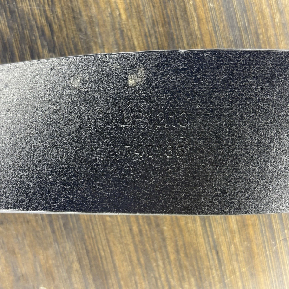 Galls Off Duty Belt Size 32” Plain Black Leather w/ Chrome Buckle LP1213 Law Pro