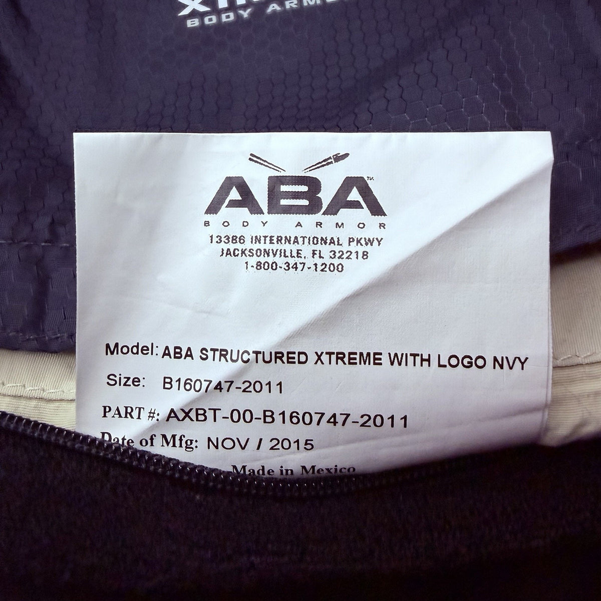 ABA Women's Level 2 II Vest Size Small Concealable Black Ballistic Body Armor