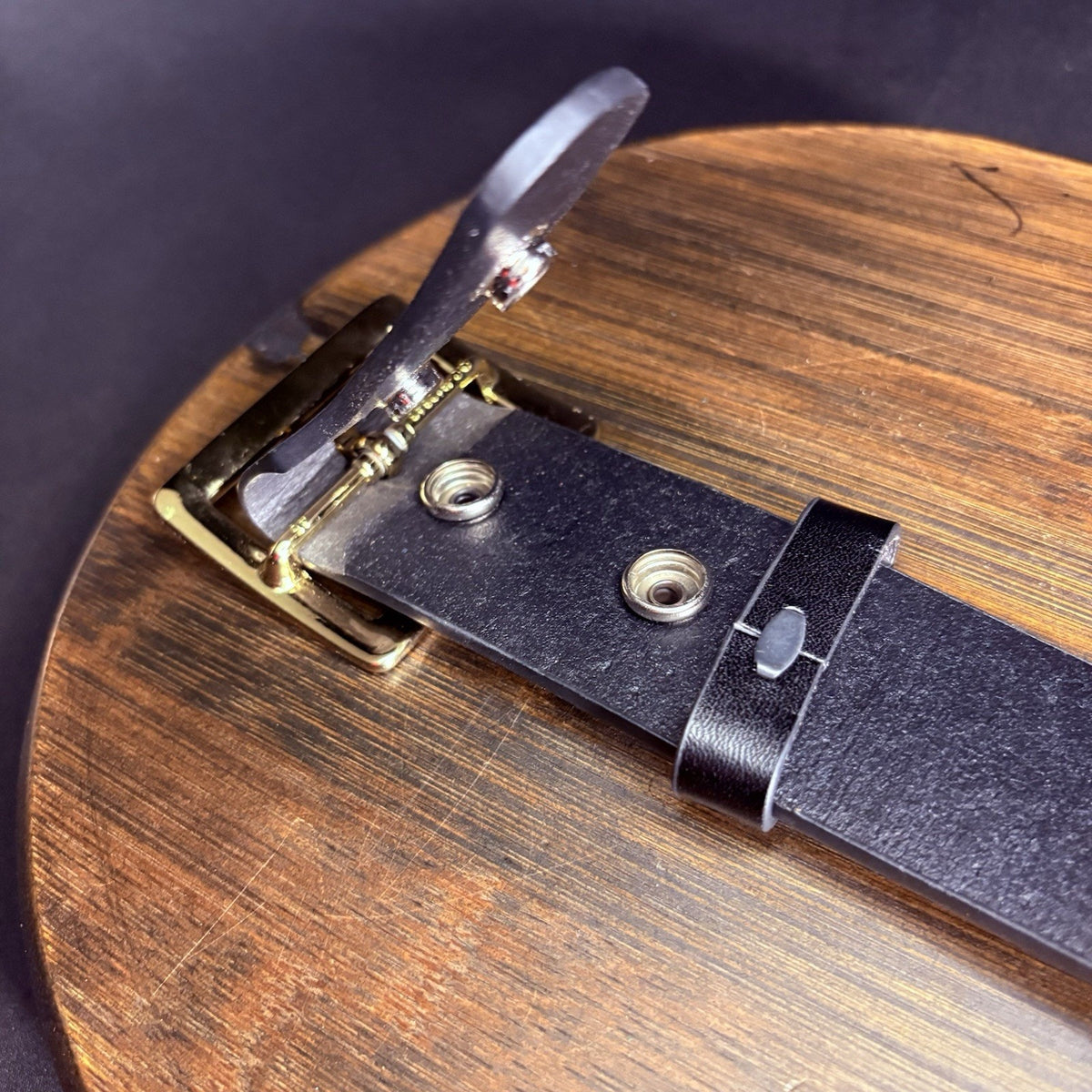 Galls Belt Size 44” Off Duty Plain Black Leather w/ Chrome Buckle LP1213 Law Pro