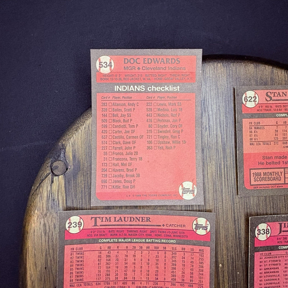 1989 Topps High Grade MLB Card #534, #622, #239, #338, #102, #478, Company Store