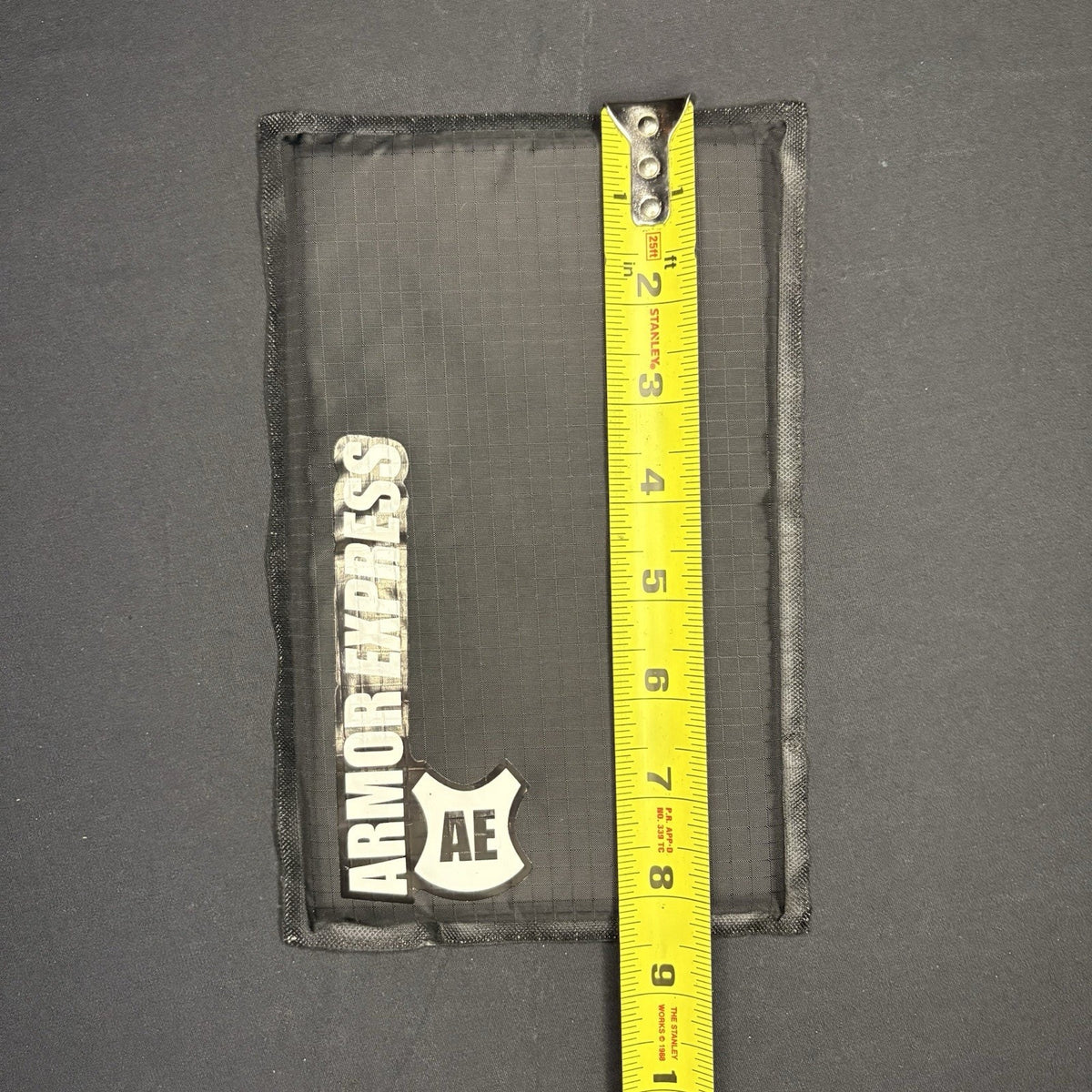 Armor Express Trauma Pad 5x8 Model STP Soft Black Impact Panel Body Armor