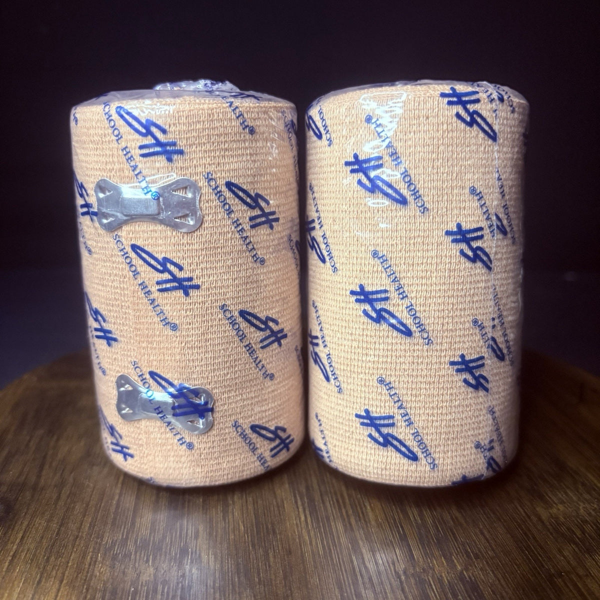 School Health Elastic Bandage Wrap Size 4" with clips Sealed 2 Pack