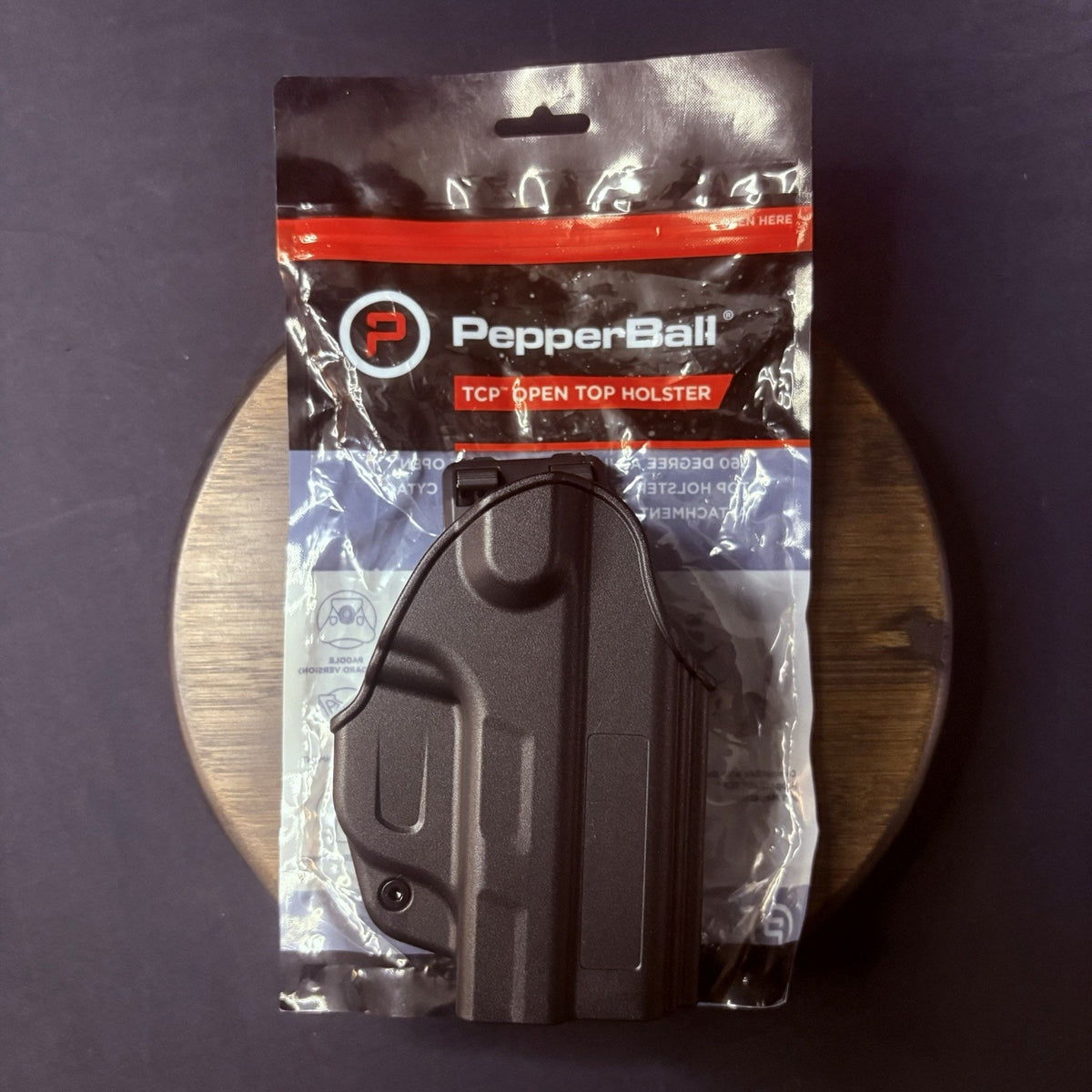 Pepper Ball TCP Holster Swivel Belt Loop Back Open Top Cytac Black
