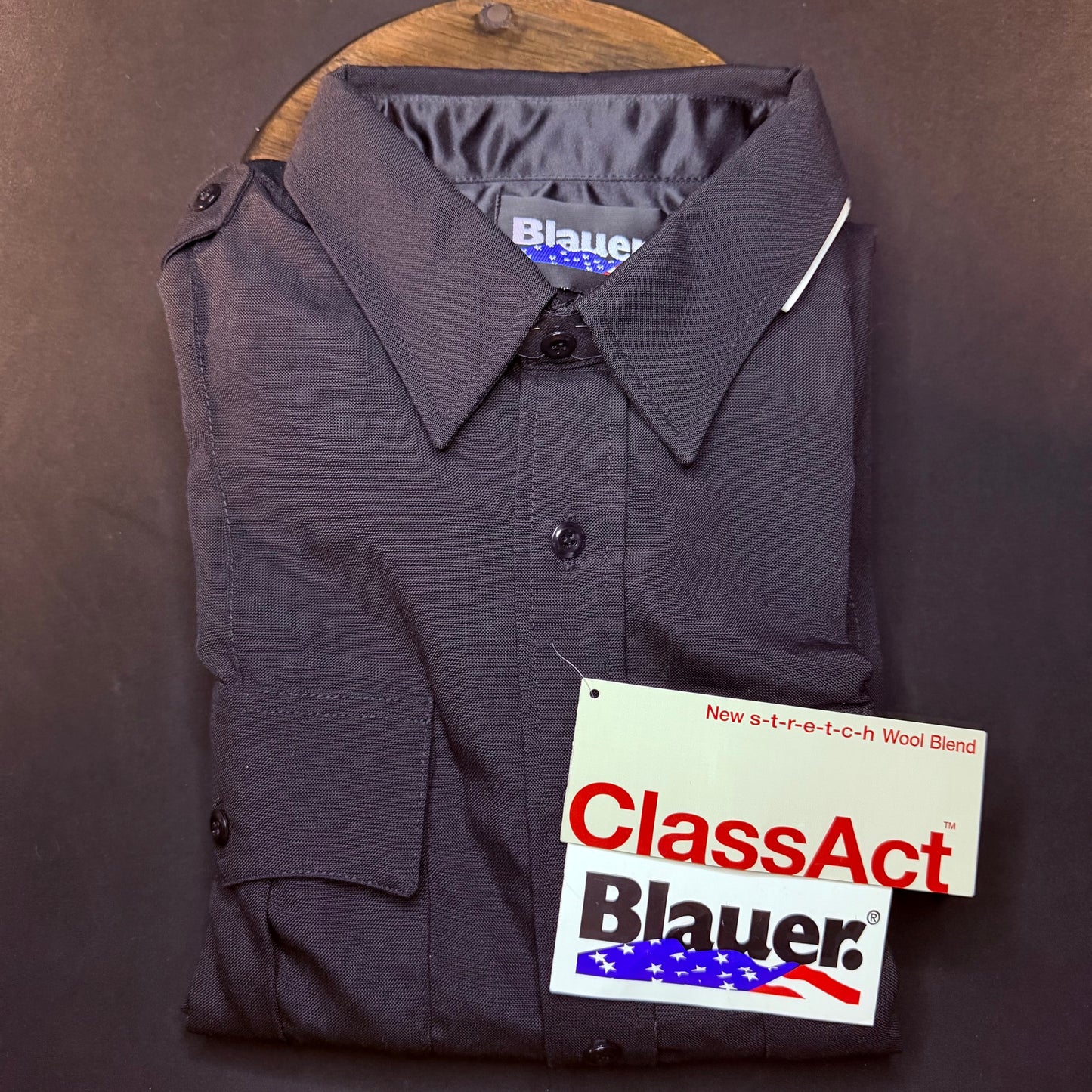 Blauer ClassAct 8450 Class A Uniform Long Sleeve Shirt XL 17.5
