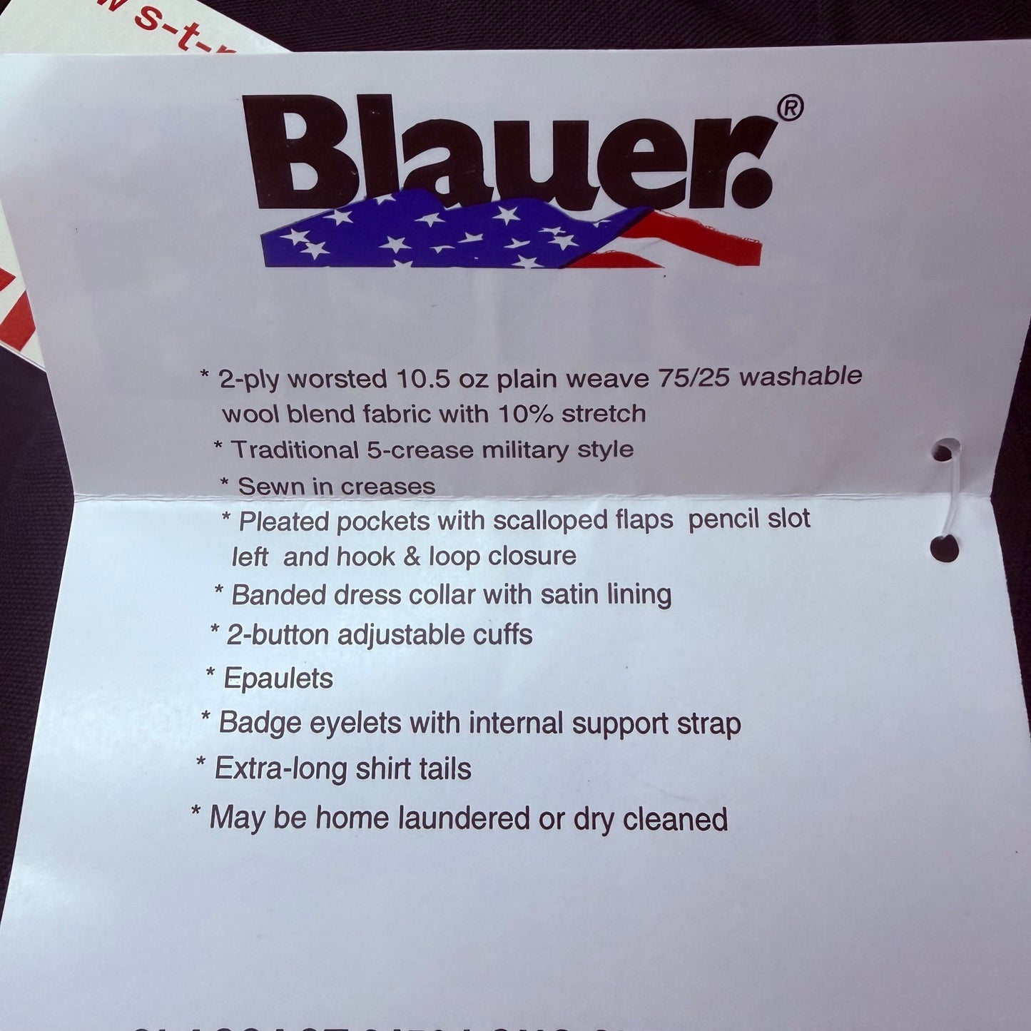 Blauer ClassAct 8450 Class A Uniform Long Sleeve Shirt XL 17.5