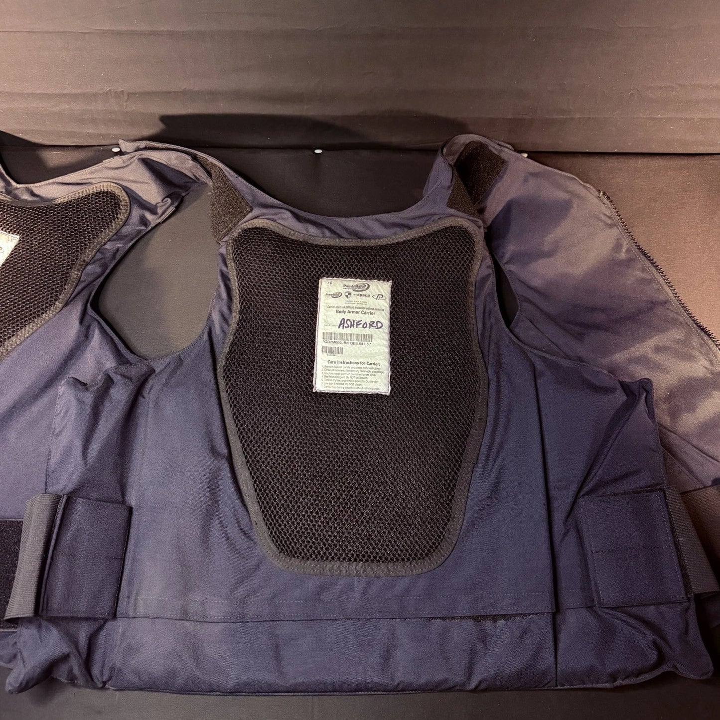 PB Tactical 3A Carrier Vest Size XXL 54R Blue Ballistic IIIA w/Vented Padding
