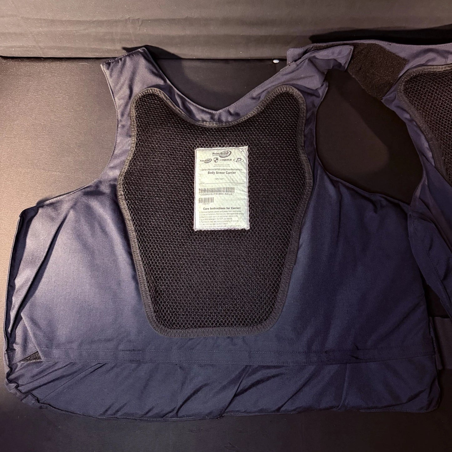 PB Tactical 3A Carrier Vest Size XXL 54R Blue Ballistic IIIA w/Vented Padding